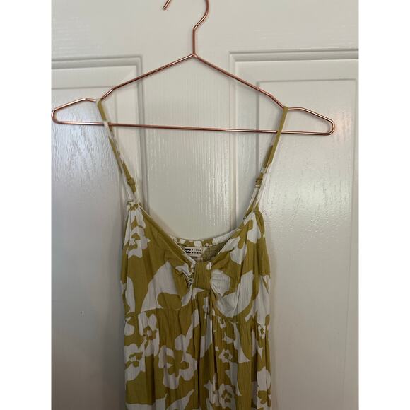 Billabong Women's Green & White Sweetheart Neckline Daybreak Midi Dress Size XS - Picture 7 of 7